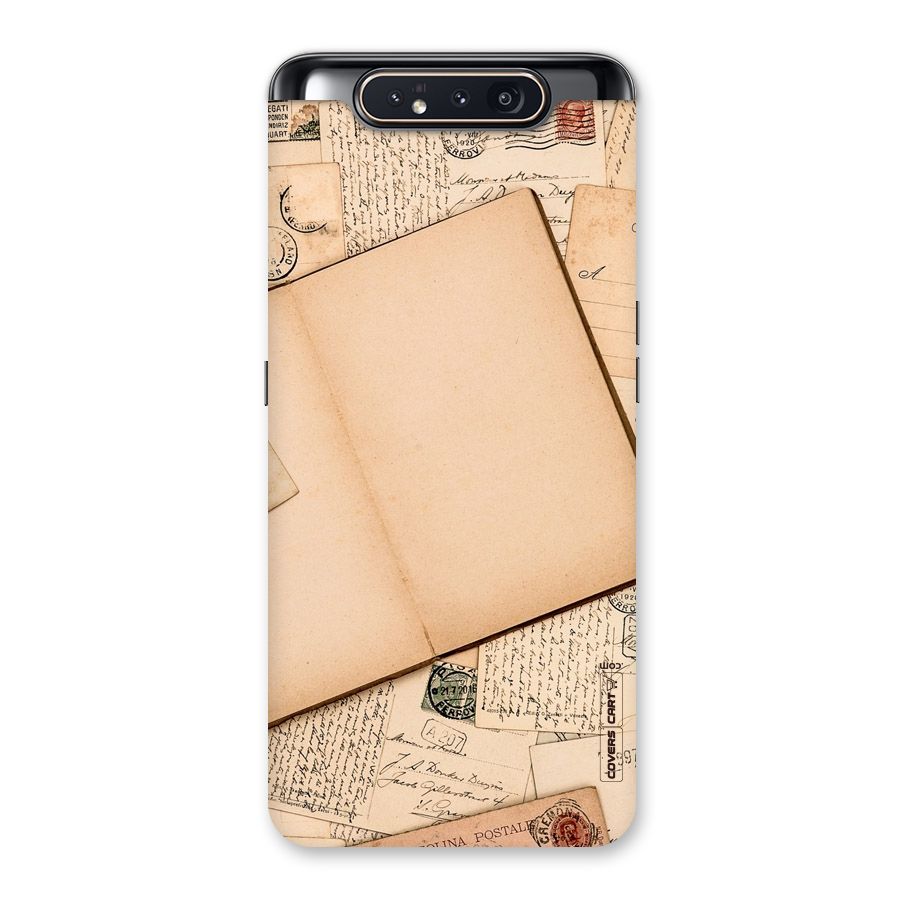 Vintage Journal Back Case for Galaxy A80