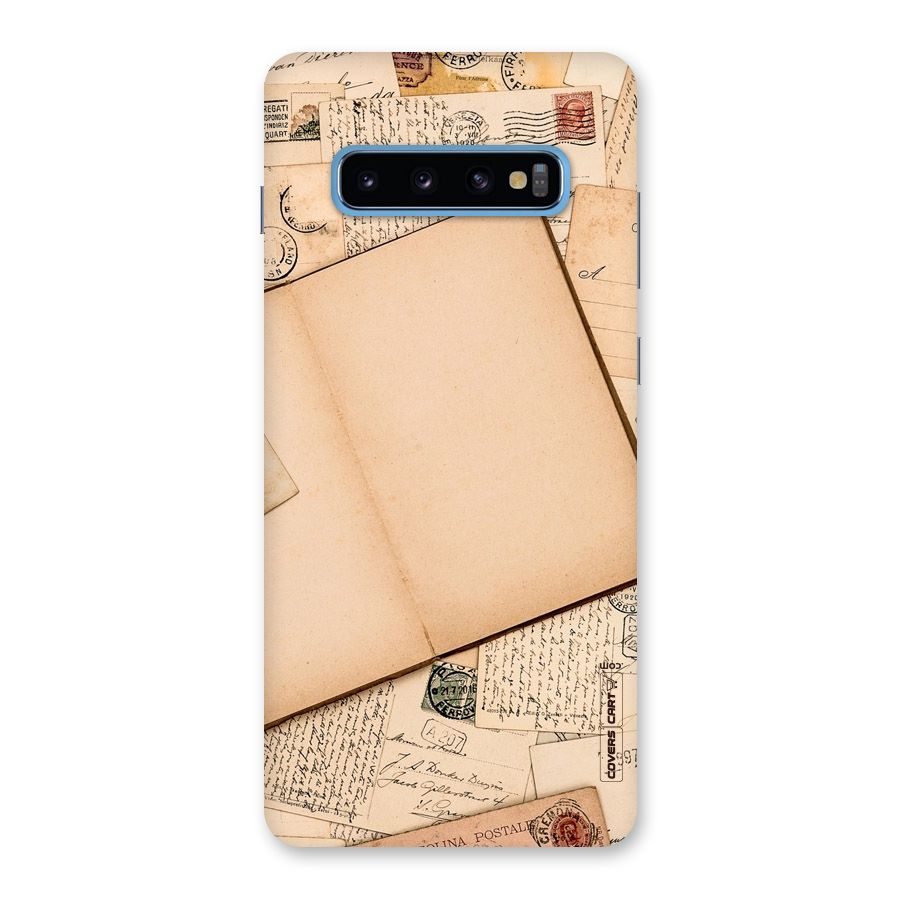 Vintage Journal Back Case for Galaxy S10 Plus