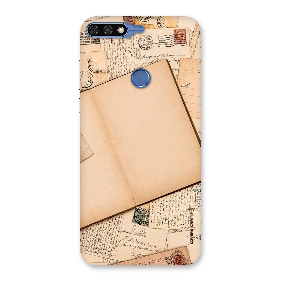 Vintage Journal Back Case for Honor 7C