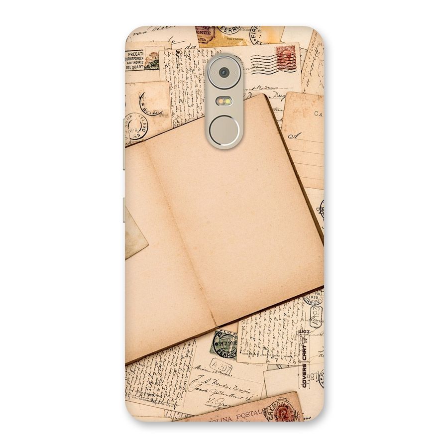 Vintage Journal Back Case for Lenovo K6 Note