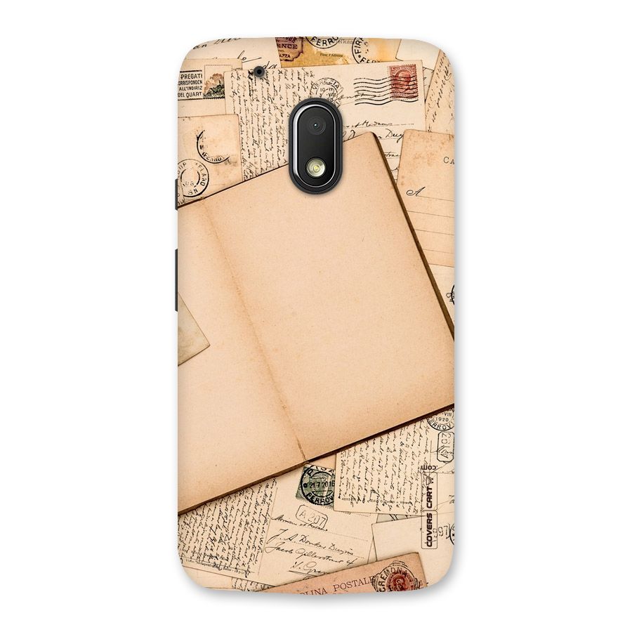 Vintage Journal Back Case for Moto G4 Play
