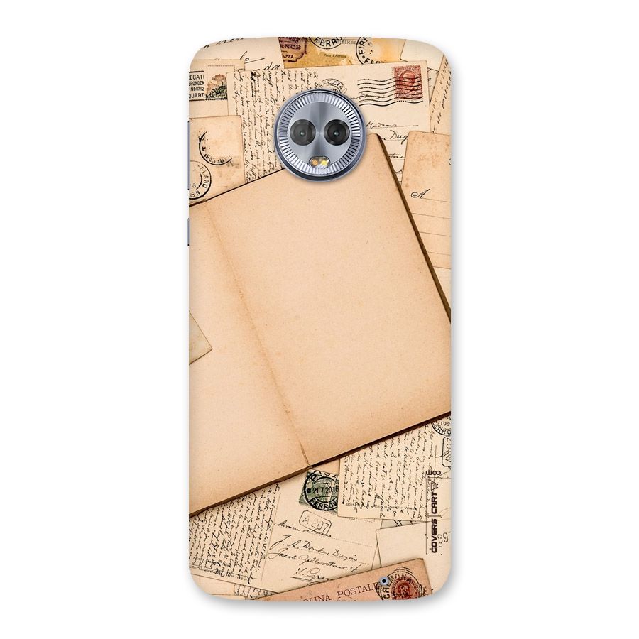 Vintage Journal Back Case for Moto G6 Plus