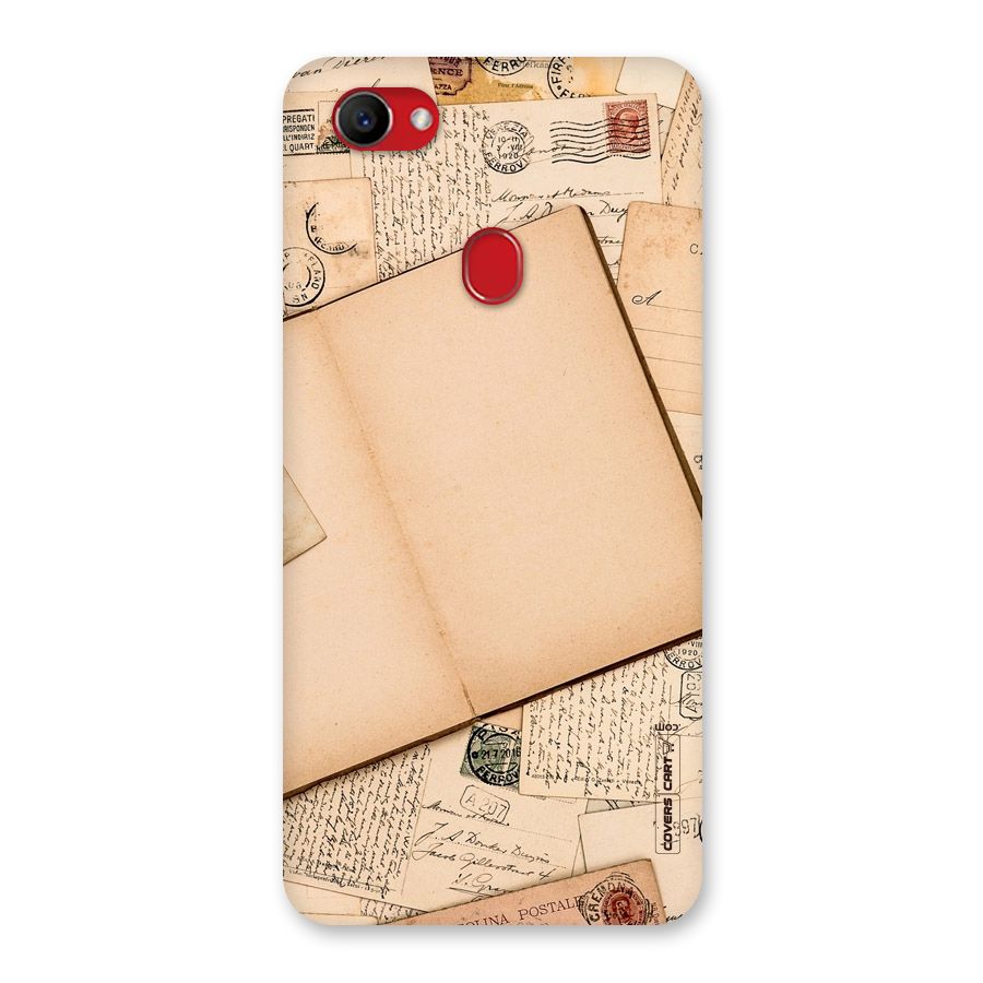 Vintage Journal Back Case for Oppo F7