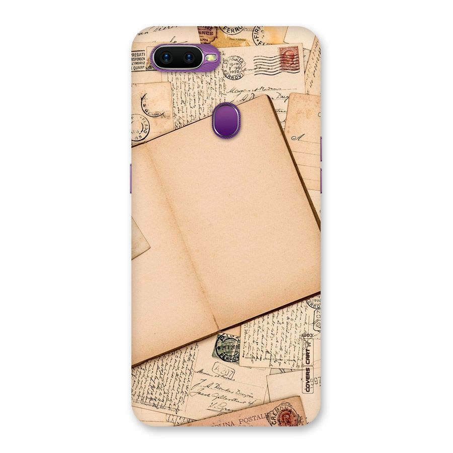 Vintage Journal Back Case for Oppo F9