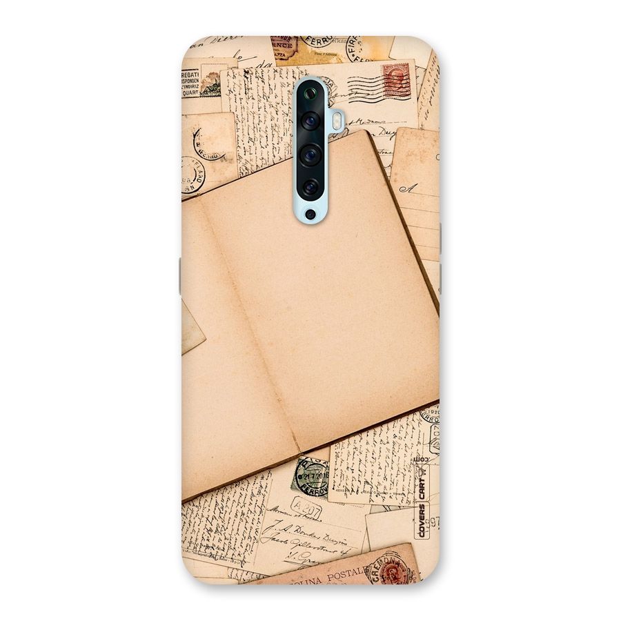Vintage Journal Back Case for Oppo Reno2 F