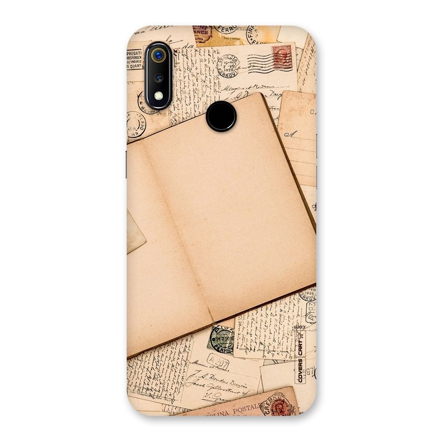 Vintage Journal Back Case for Realme 3
