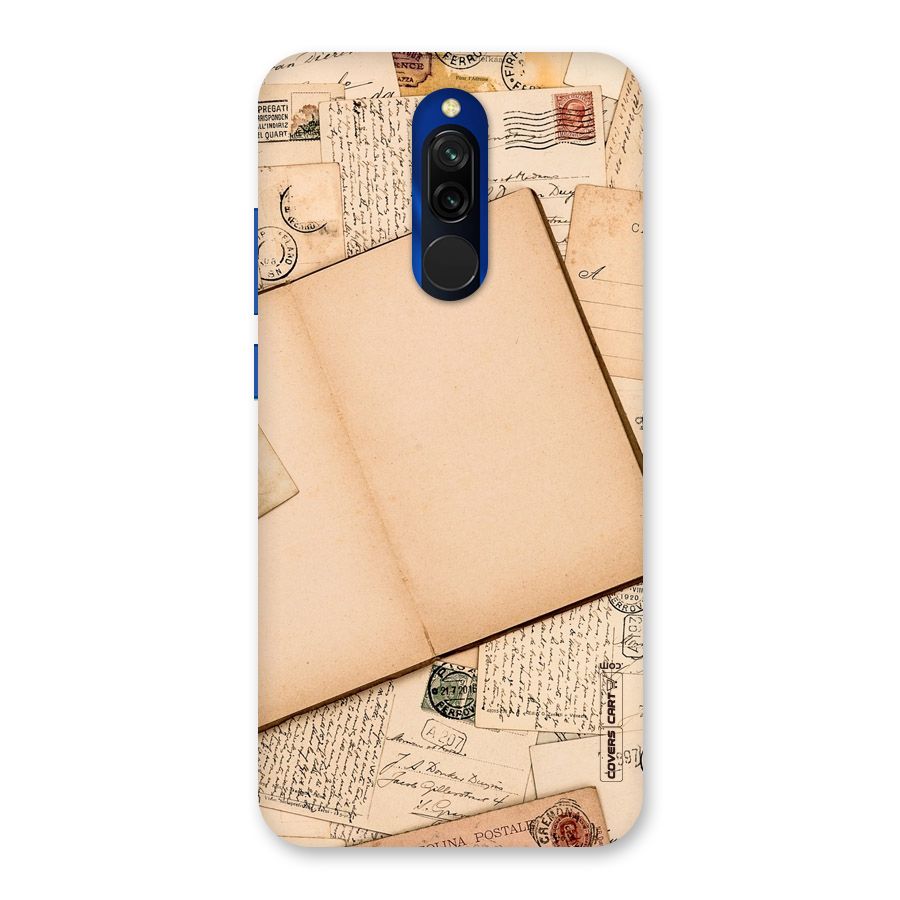 Vintage Journal Back Case for Redmi 8