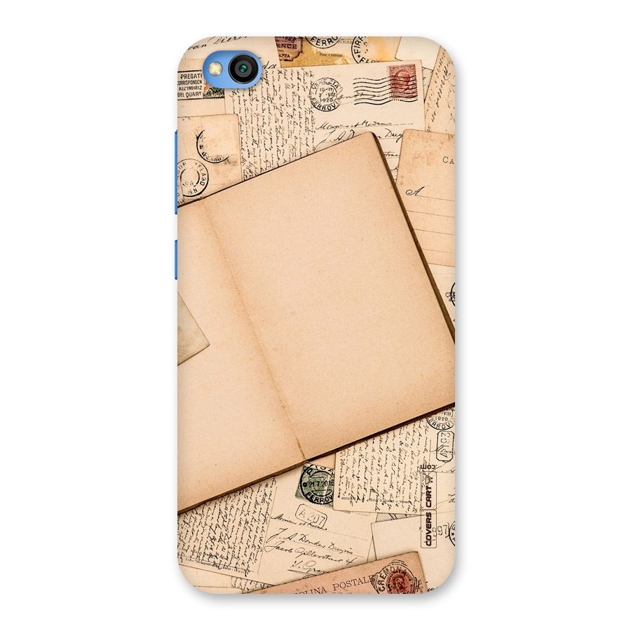 Vintage Journal Back Case for Redmi Go