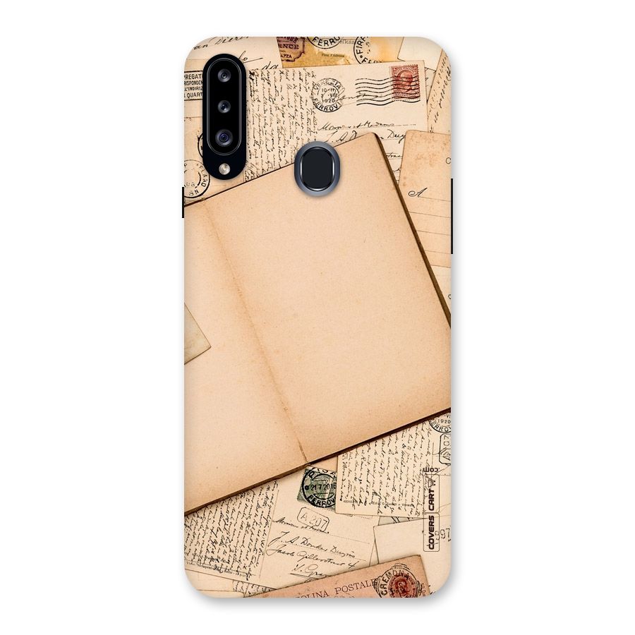 Vintage Journal Back Case for Samsung Galaxy A20s