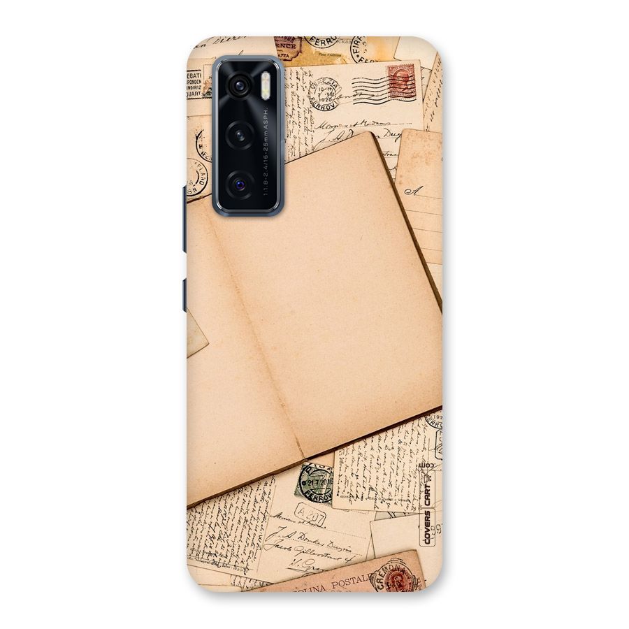 Vintage Journal Back Case for Vivo V20 SE