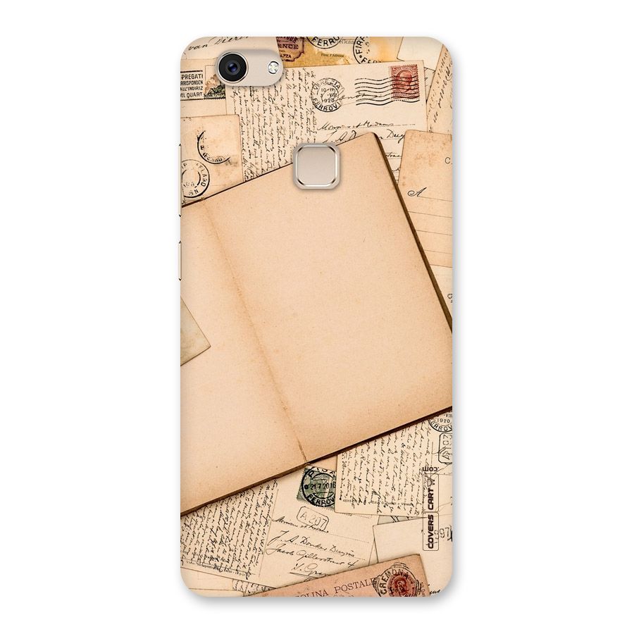 Vintage Journal Back Case for Vivo V7