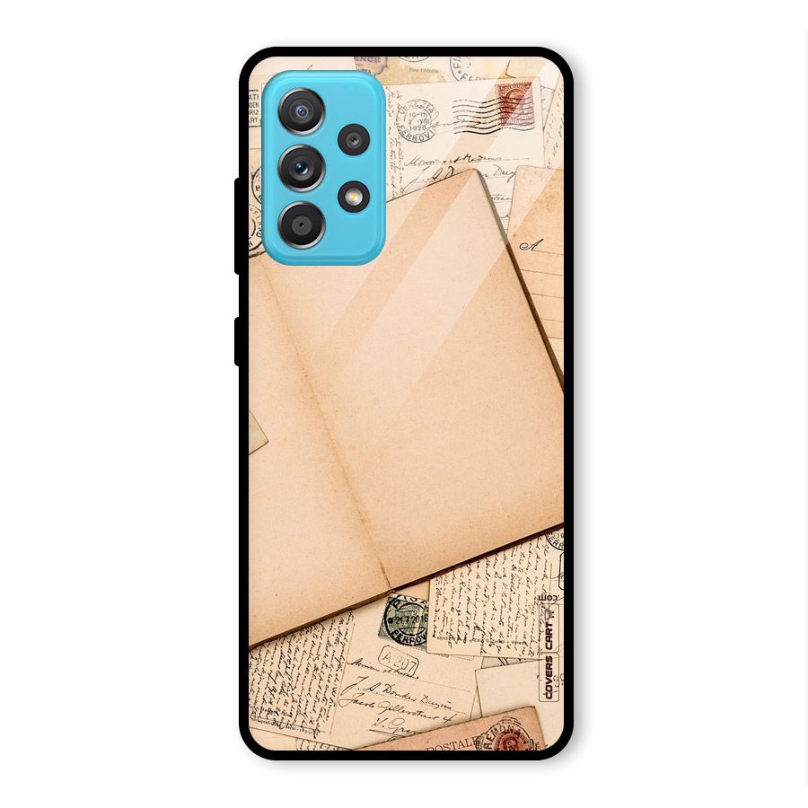 Vintage Journal Glass Back Case for Galaxy A52s 5G