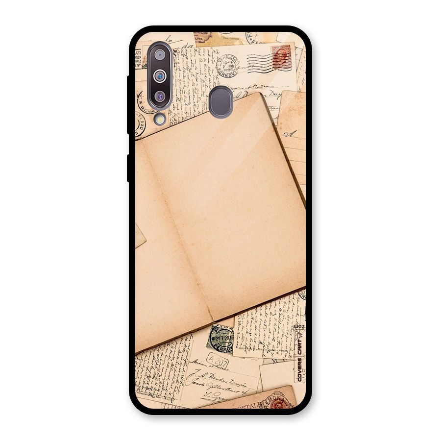 Vintage Journal Glass Back Case for Galaxy M30