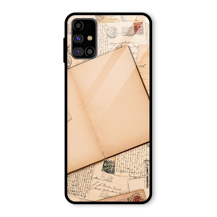 Vintage Journal Glass Back Case for Galaxy M31s