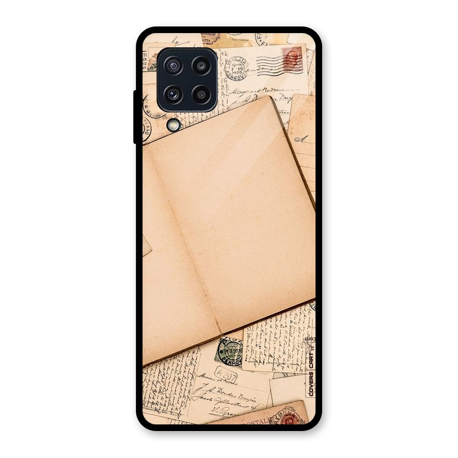 Vintage Journal Glass Back Case for Galaxy M32