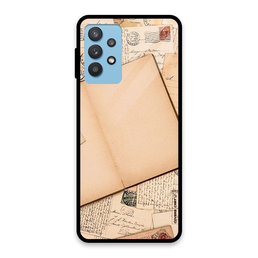 Vintage Journal Glass Back Case for Galaxy M32 5G