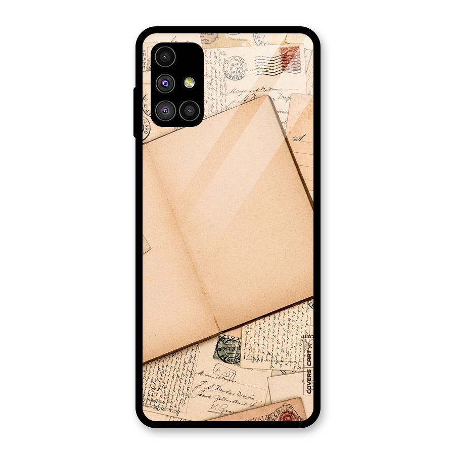 Vintage Journal Glass Back Case for Galaxy M51