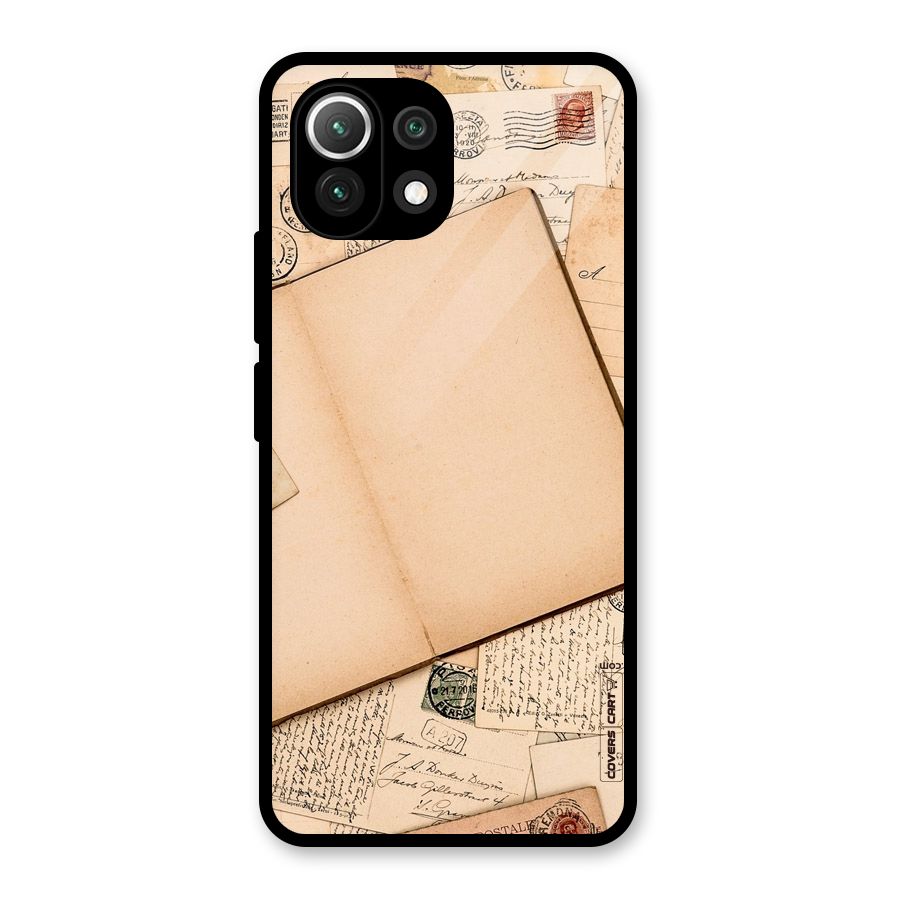 Vintage Journal Glass Back Case for Mi 11 Lite NE 5G