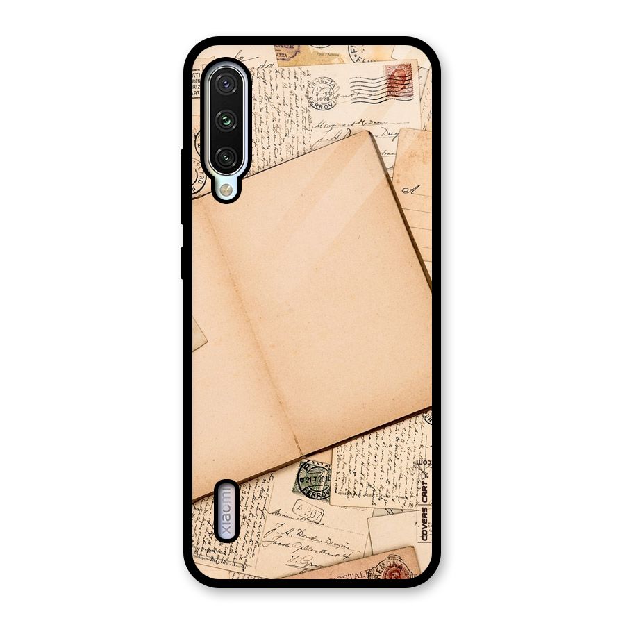 Vintage Journal Glass Back Case for Mi A3