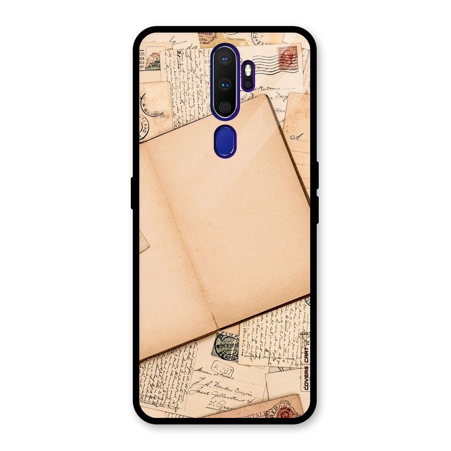 Vintage Journal Glass Back Case for Oppo A9 (2020)