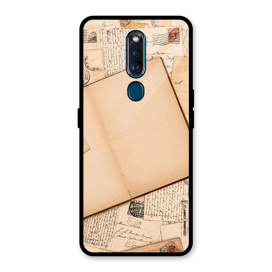 Vintage Journal Glass Back Case for Oppo F11 Pro