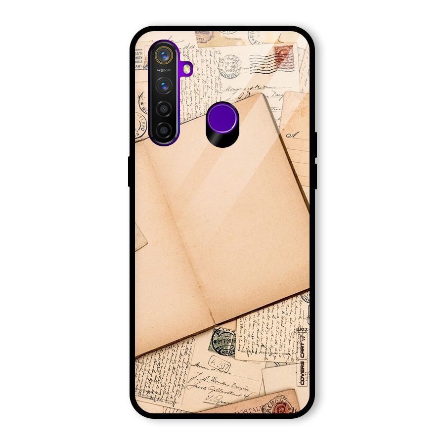Vintage Journal Glass Back Case for Realme 5 Pro