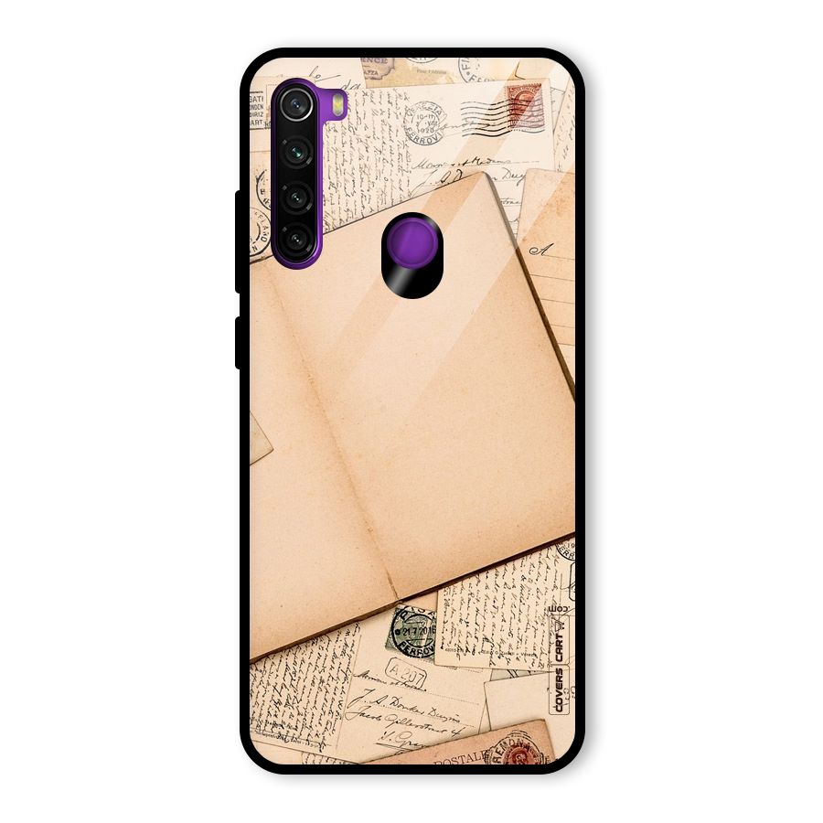 Vintage Journal Glass Back Case for Redmi Note 8