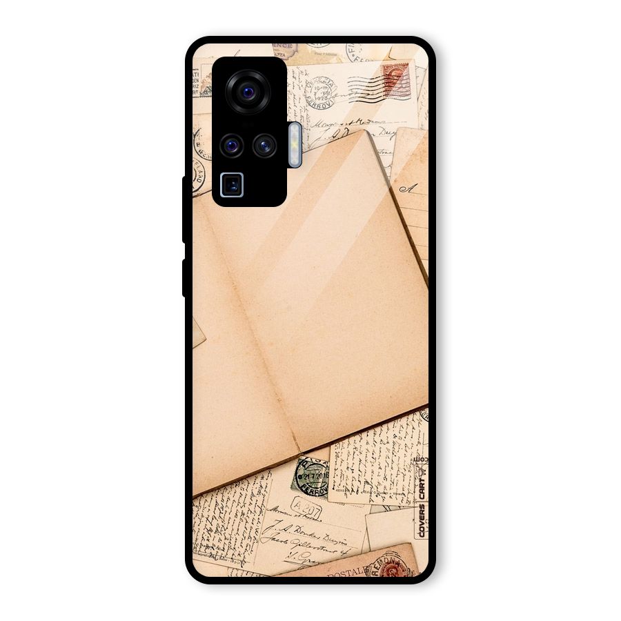 Vintage Journal Glass Back Case for Vivo X50 Pro