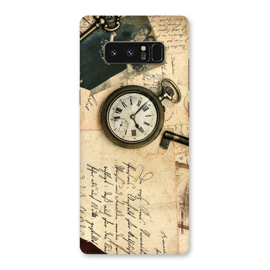 Vintage Key And Compass Back Case for Galaxy Note 8