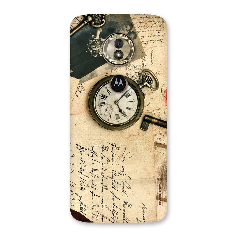 Vintage Key And Compass Back Case for Moto G6 Play