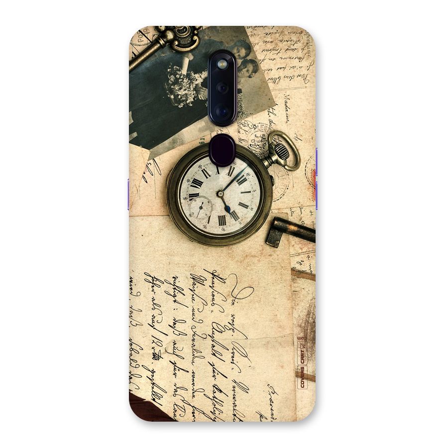 Vintage Key And Compass Back Case for Oppo F11 Pro