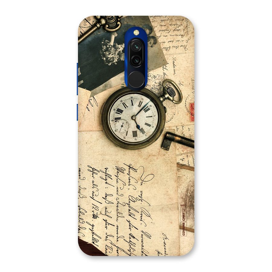 Vintage Key And Compass Back Case for Redmi 8