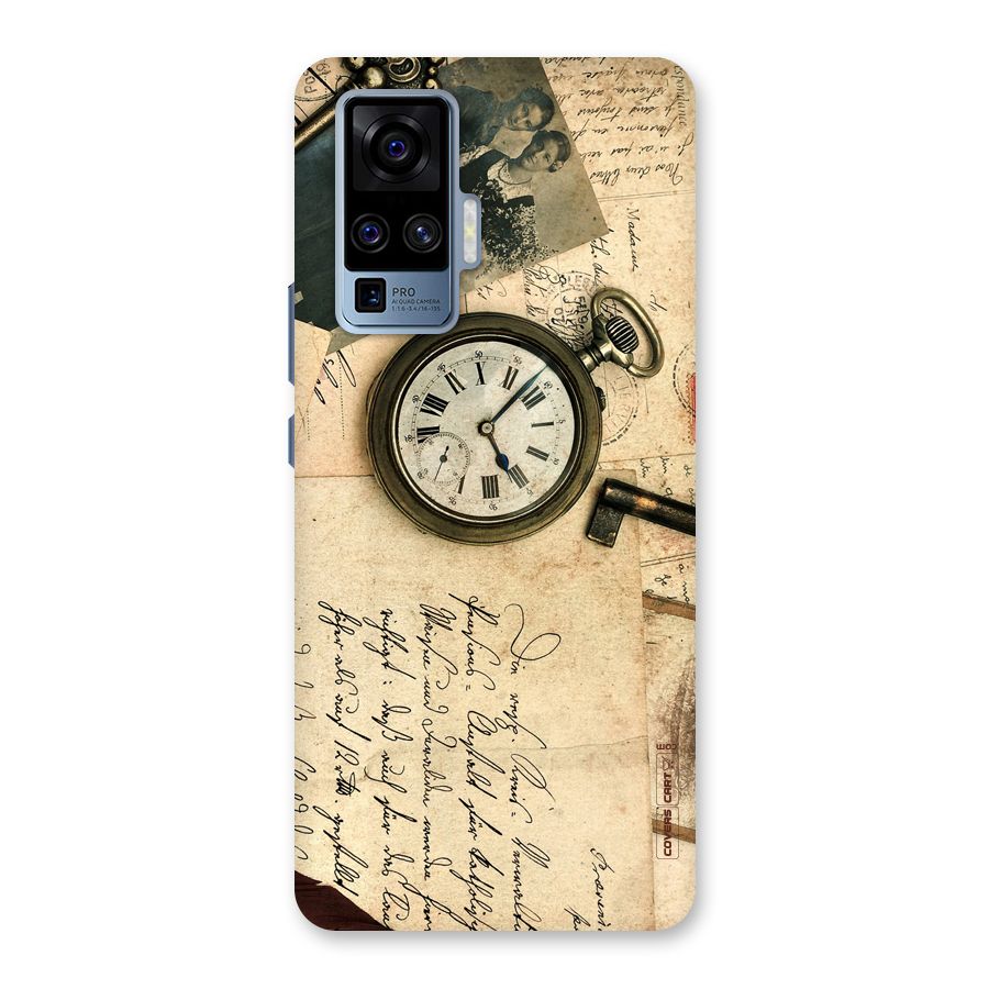 Vintage Key And Compass Back Case for Vivo X50 Pro