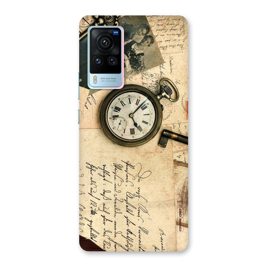 Vintage Key And Compass Back Case for Vivo X60 Pro