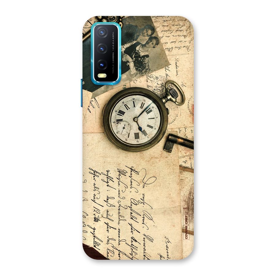 Vintage Key And Compass Back Case for Vivo Y20A