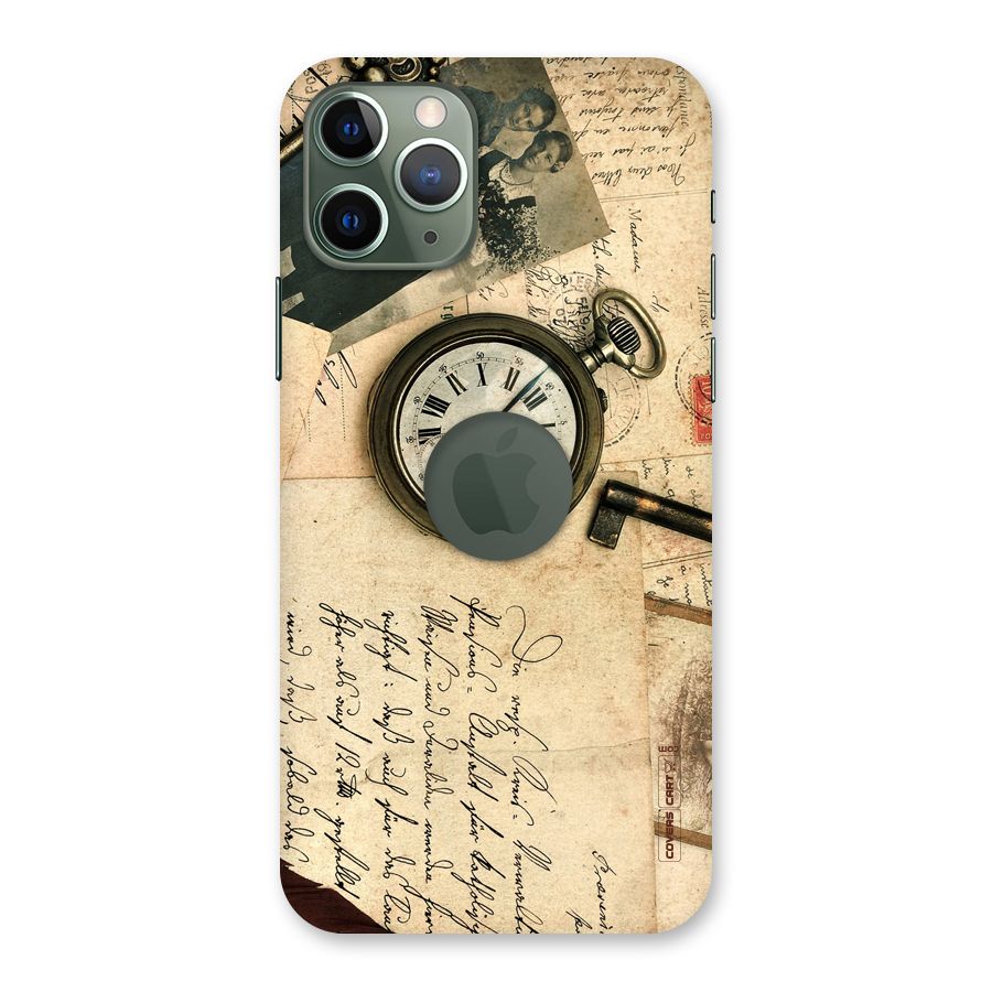Vintage Key And Compass Back Case for iPhone 11 Pro Logo  Cut