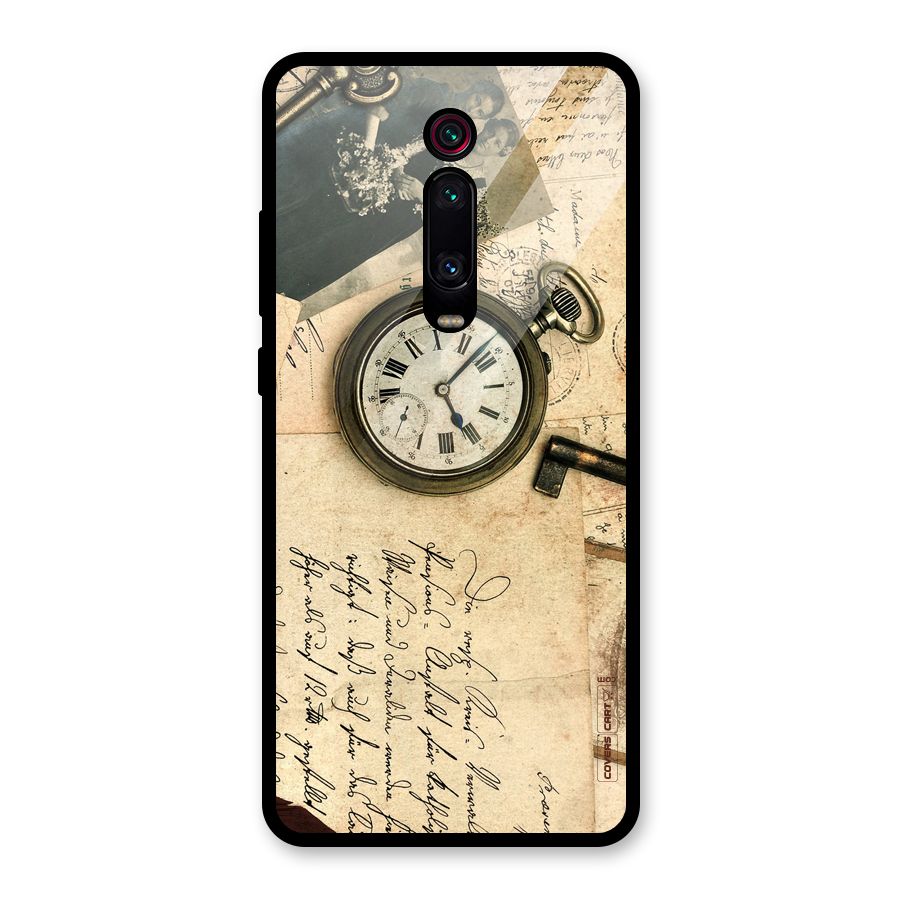 Vintage Key And Compass Glass Back Case for Redmi K20 Pro