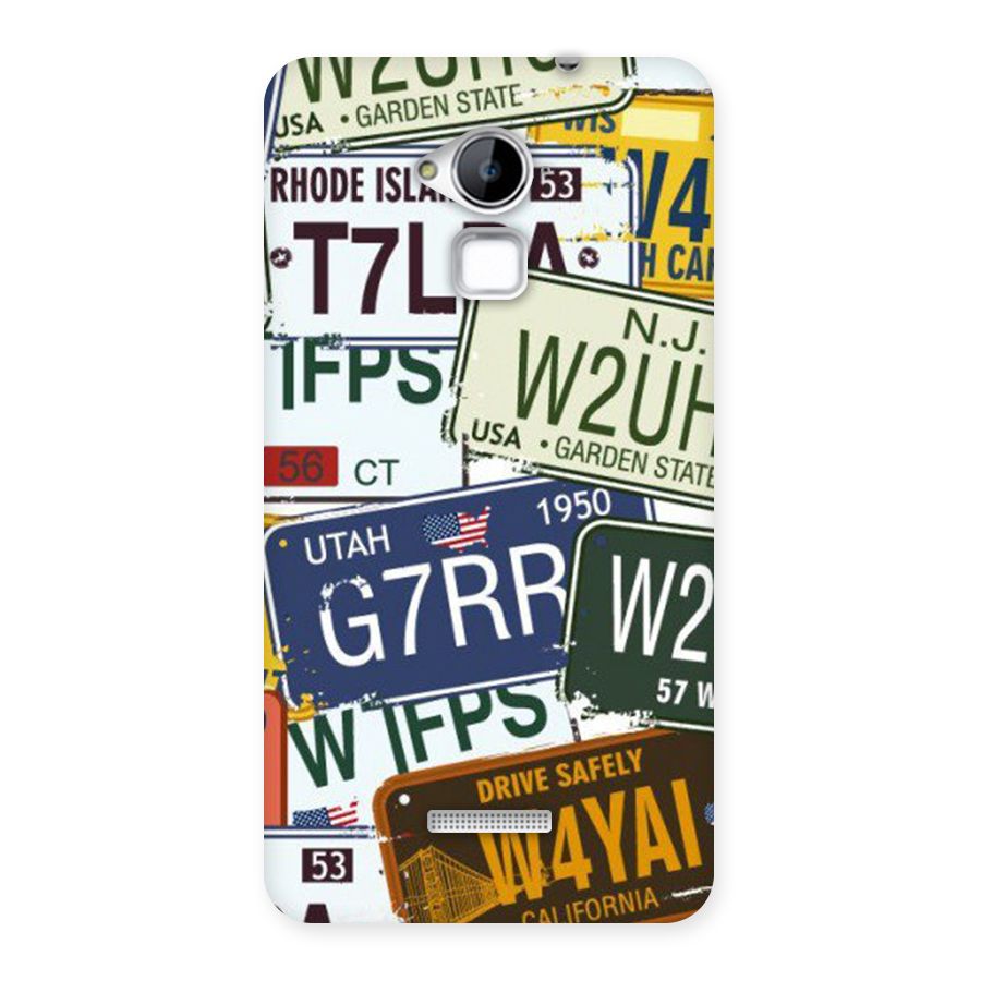 Vintage License Plates Back Case for Coolpad Note 3