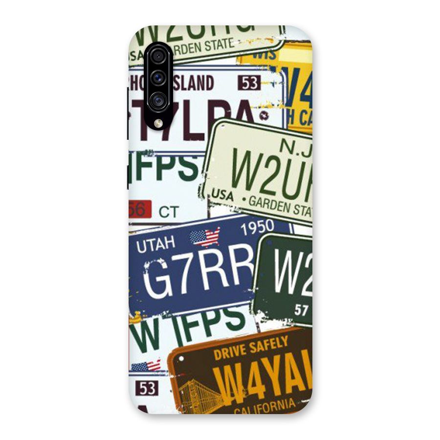 Vintage License Plates Back Case for Galaxy A30s
