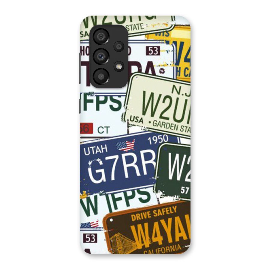 Vintage License Plates Back Case for Galaxy A33 5G