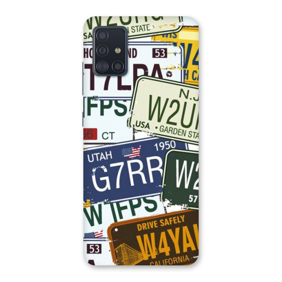 Vintage License Plates Back Case for Galaxy A51
