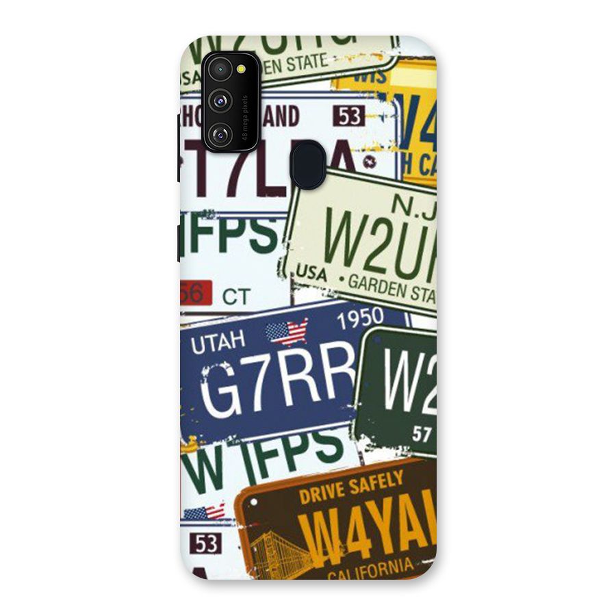 Vintage License Plates Back Case for Galaxy M30s