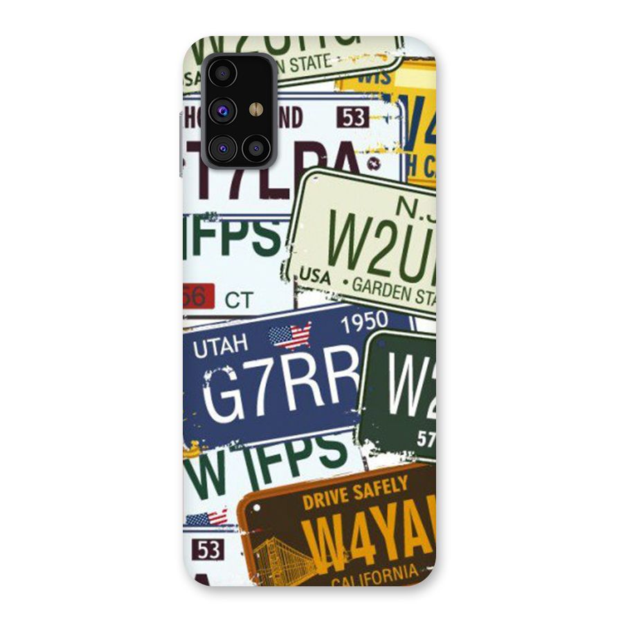 Vintage License Plates Back Case for Galaxy M31s