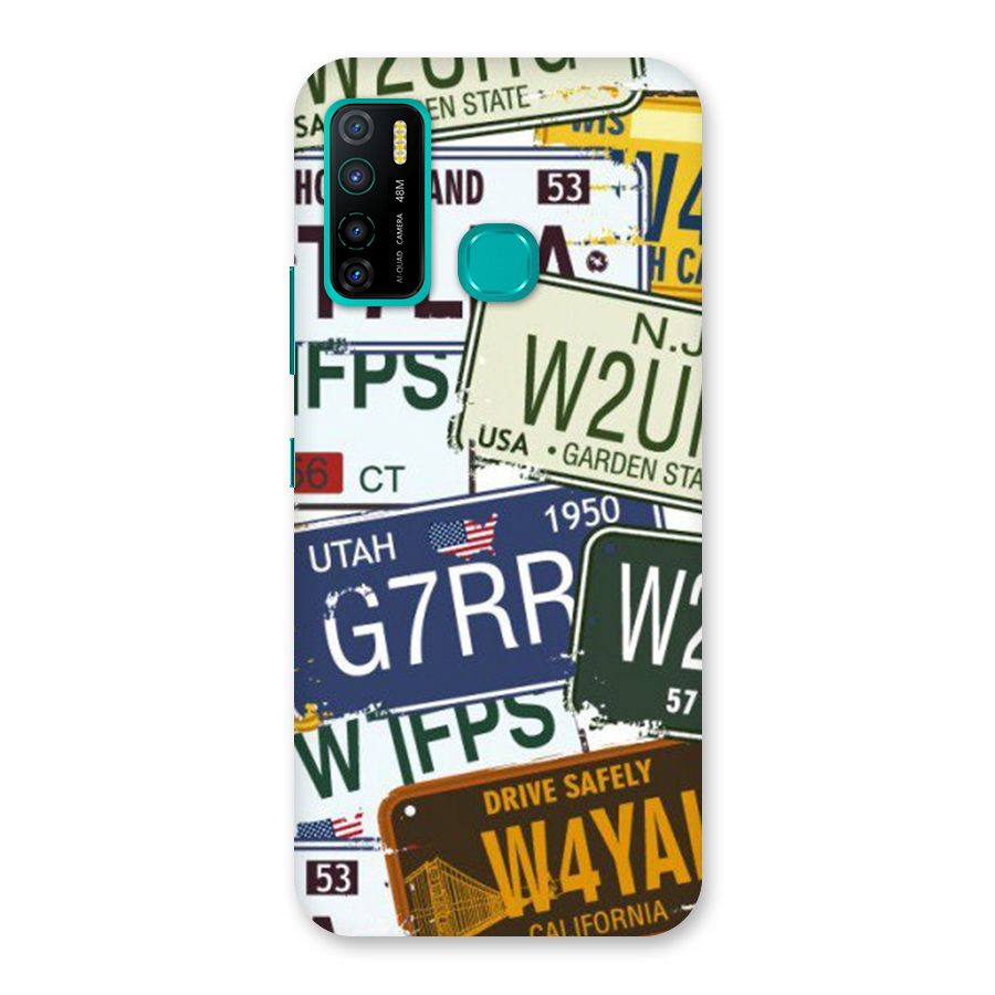 Vintage License Plates Back Case for Infinix Hot 9 Pro