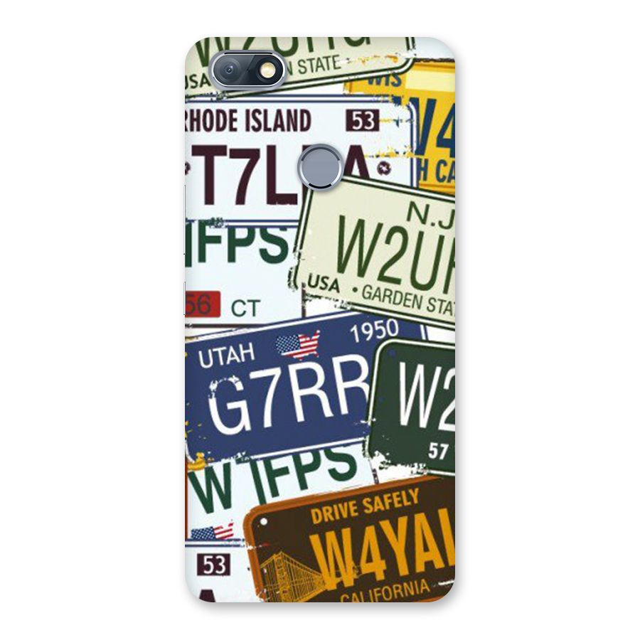 Vintage License Plates Back Case for Infinix Note 5