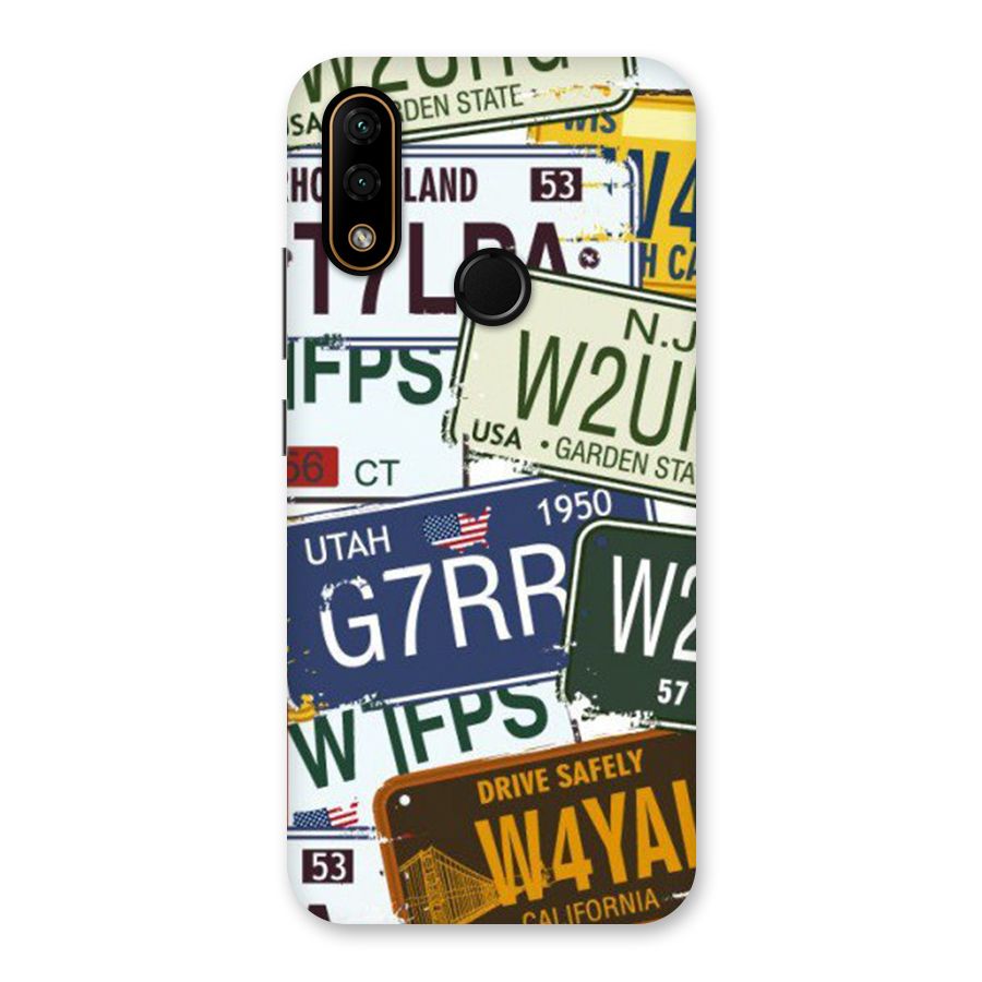 Vintage License Plates Back Case for Lenovo A6 Note