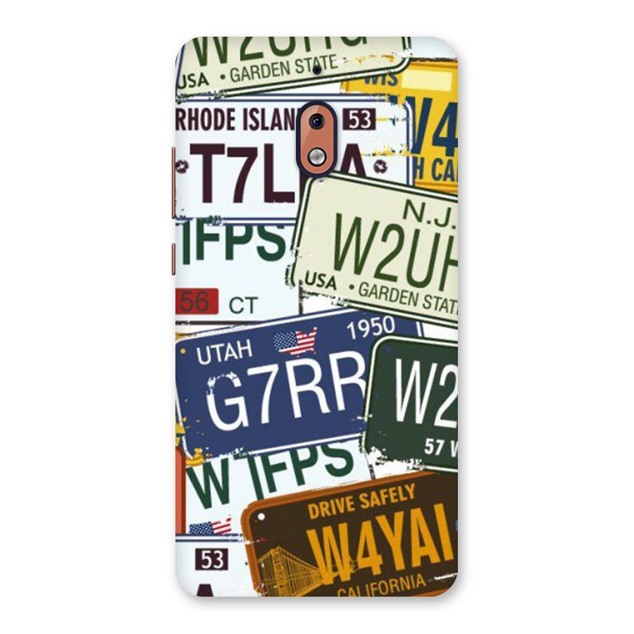 Vintage License Plates Back Case for Nokia 2.1