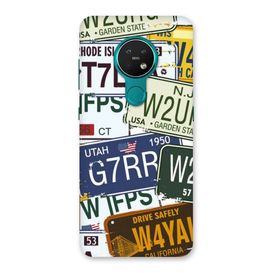 Vintage License Plates Back Case for Nokia 7.2