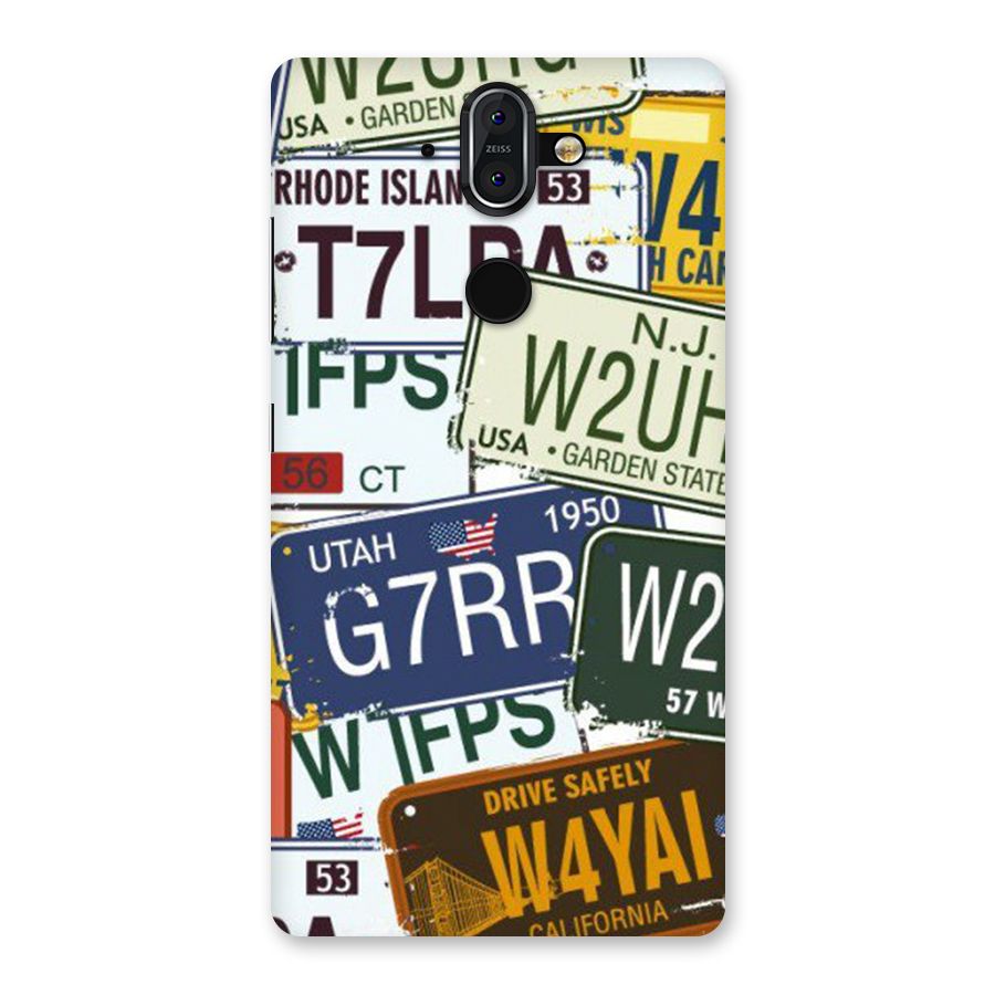 Vintage License Plates Back Case for Nokia 8 Sirocco