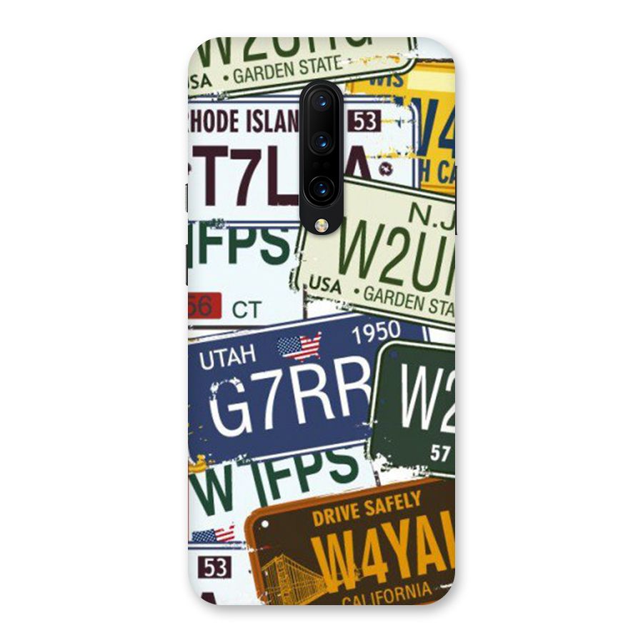 Vintage License Plates Back Case for OnePlus 7 Pro